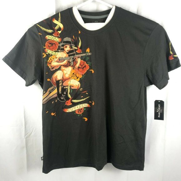Marc Ecko Cut and Sew Lady Gangster T-Shirt 3XL - Picture 2 of 6